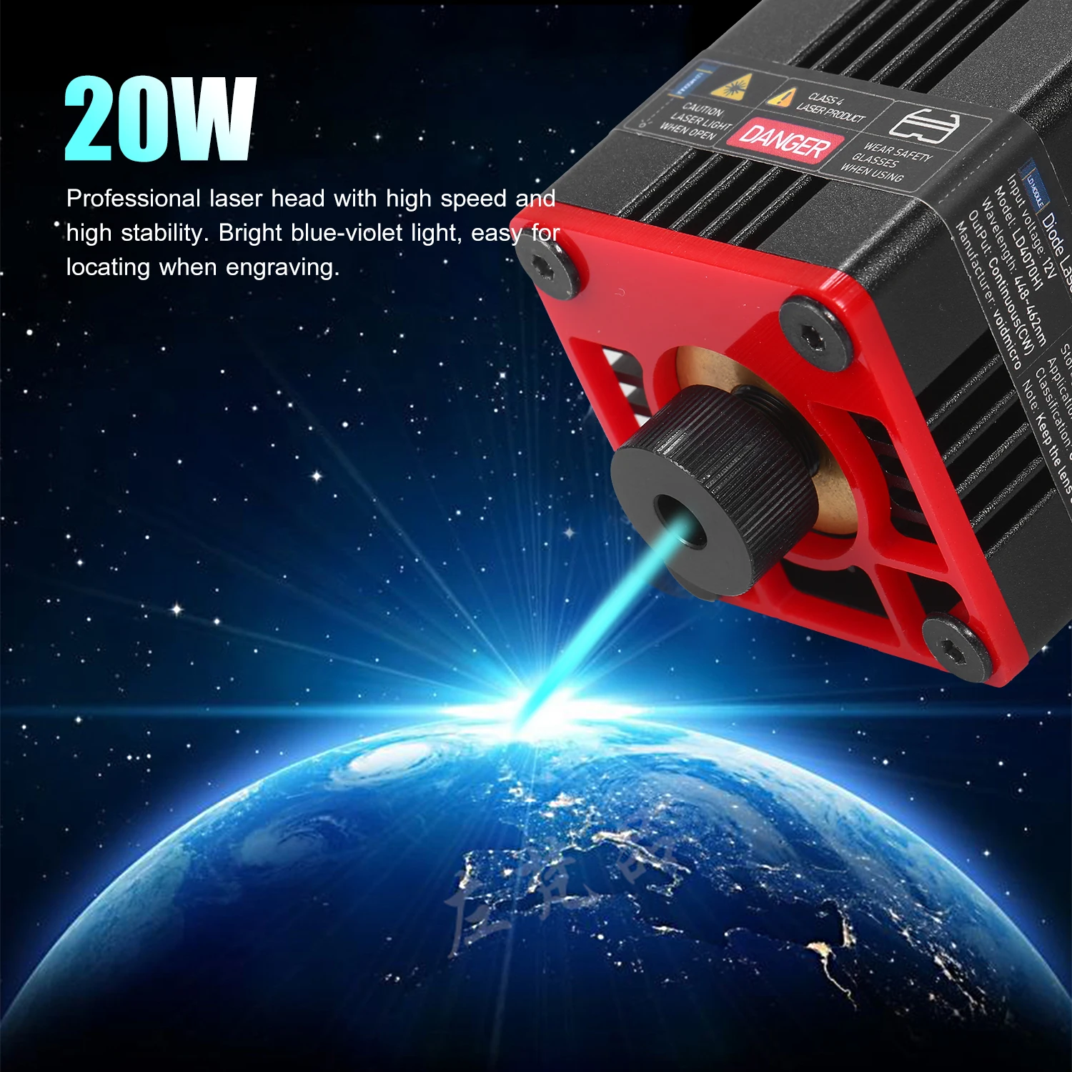 Upgrade 5500mW Laser Module Laser Head 450nm Blue Lase For Laser Cutting Machine CNC  DIY Laser  Wood Marking Cutting Tool wood cnc machine