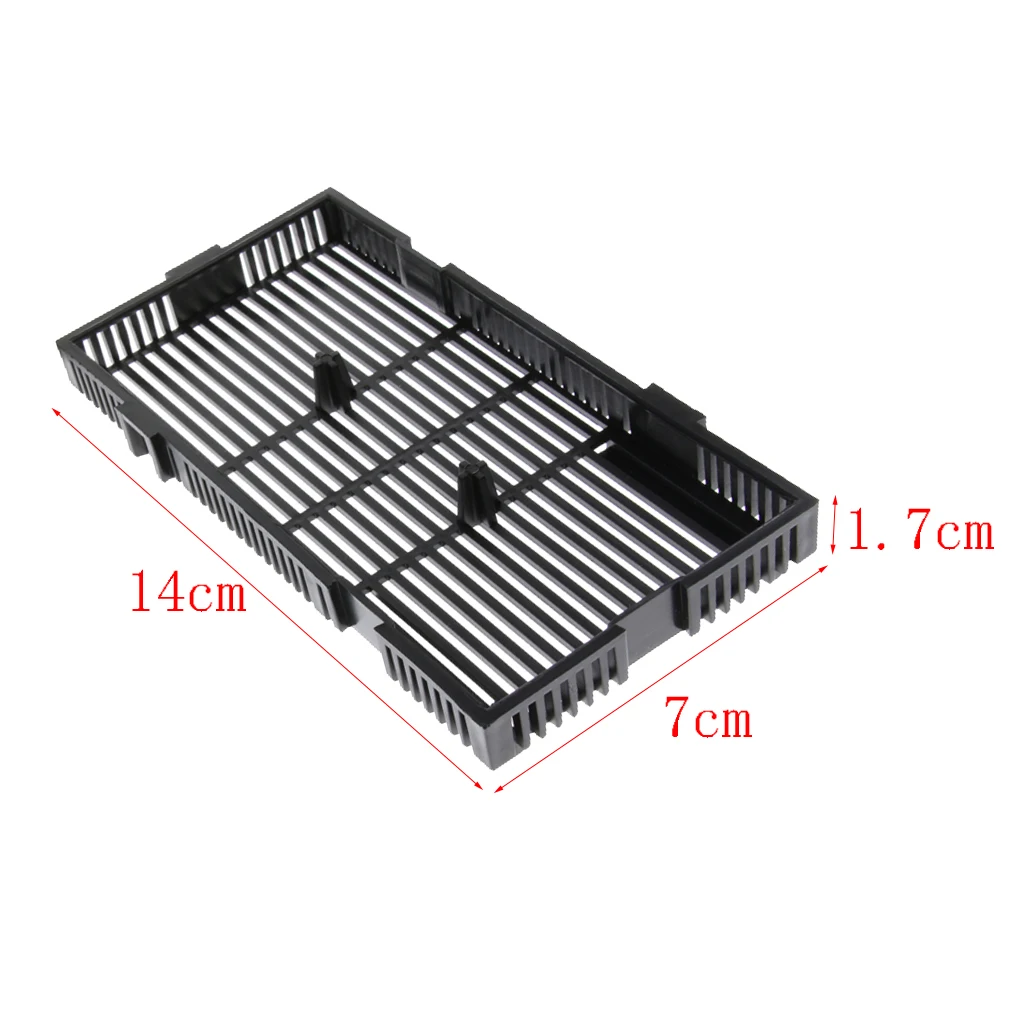 10x Aquarium Sand Filter Plate Undergravel Filteration Board Plate Under Gravel Filter Fish Tank Landscape Accessory ,14x7x1.7cm