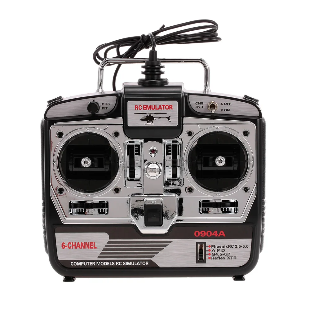 

16 in 1 6CH USB Flight Simulator Emulator for RC Helicopter Airplane FPV Racing Drone Quadcopter