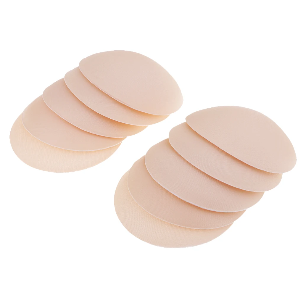 5 Pairs Round Bra Insert Breathable Breast Pad Swimsuit Replacement for Girl