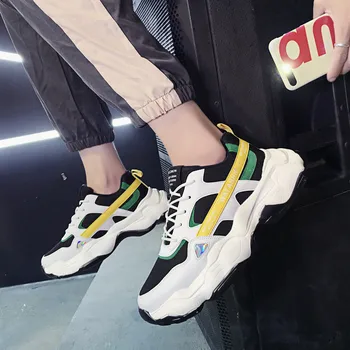 

Men's Sneakers All Seasons Thick Sole Men Casual Shoes Breathable Wear-Resistant Platform Shoes For Male Youth Tide Chaussure 10