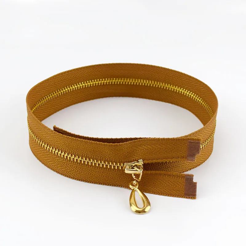 Brown 2/5 шт Meetee 40-70 см 3# металлическая застежка-молния открывающаяся молния автоматический замок для шитья одежды сумки обувь, одежда аксессуары ремесло ZA055 - Цвет: Brown