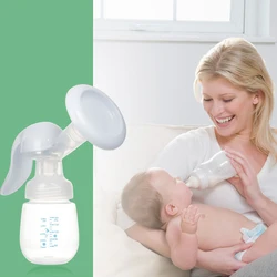 Tire lait maternel en Silicone, Portable, à pression manuelle, Massage confortable, biberon pour bébé, pompe de collecte de lait 