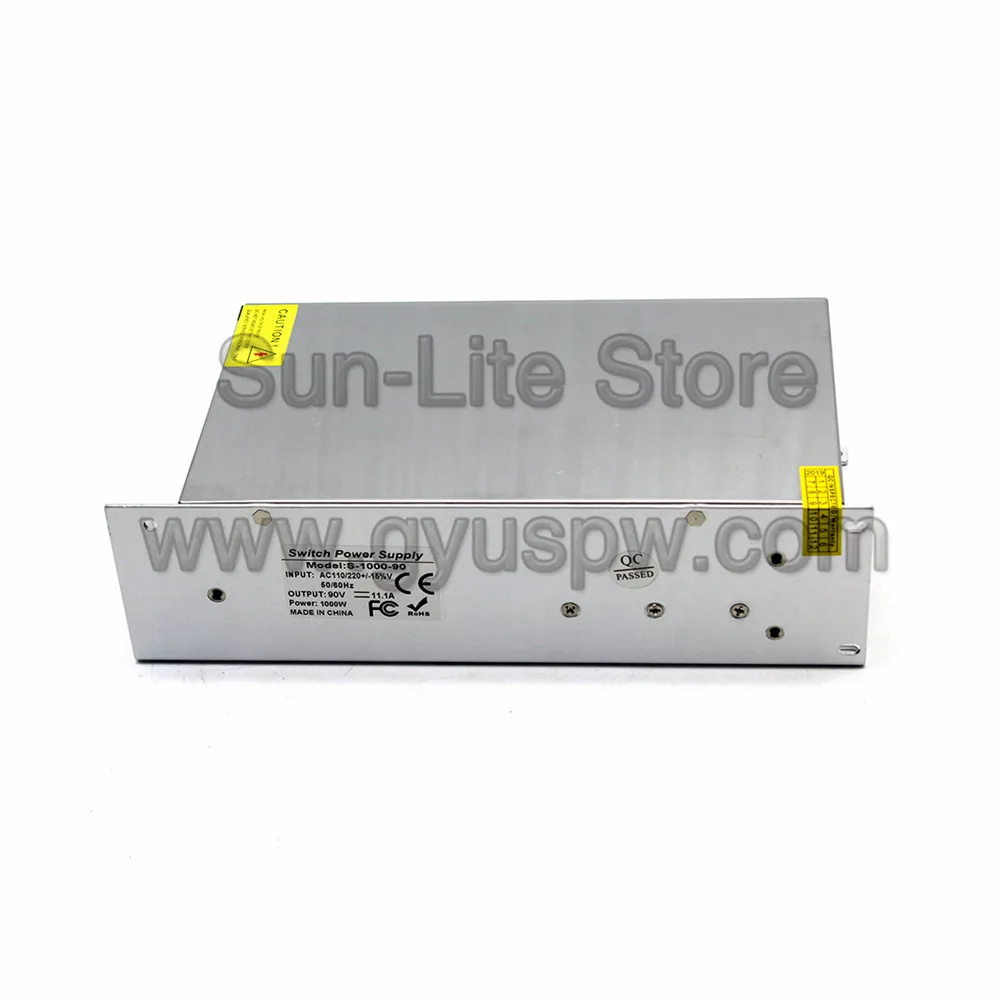 Переменный источник питания постоянного тока 90V 11.1A 1000W Трансформатор 110V 220V AC DC90V SMPS для шагового двигателя CNC машинное оборудование