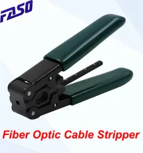 (Ready Stock) FTTH Fiber Optic Cable Stripping Tool With Scale Manual Flat Drop Cable Wire Stripper Pliers