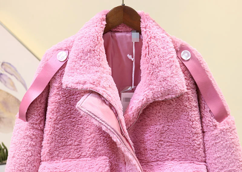 Зимнее пальто из искусственного меха, Женское пальто, женская пушистая куртка, осенняя плюшевая Толстая Повседневная куртка на молнии, большие размеры, мутоновая шуба