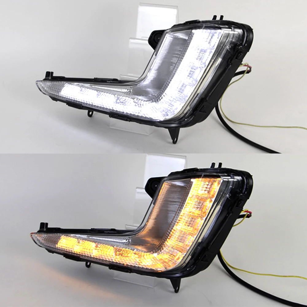 Автомобильная проблесковая 1 пара светодиодный DRL Габаритные огни дневного света