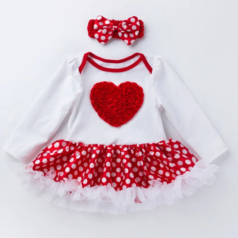 Детские модные комбинезоны для новорожденных девочек юбка пачка + повязка на