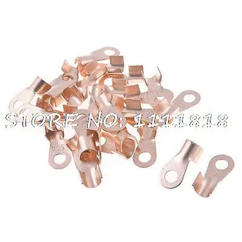 

50 Pcs 50A Cable Connector Lugs Ring Tongue Copper Passing Through Terminals