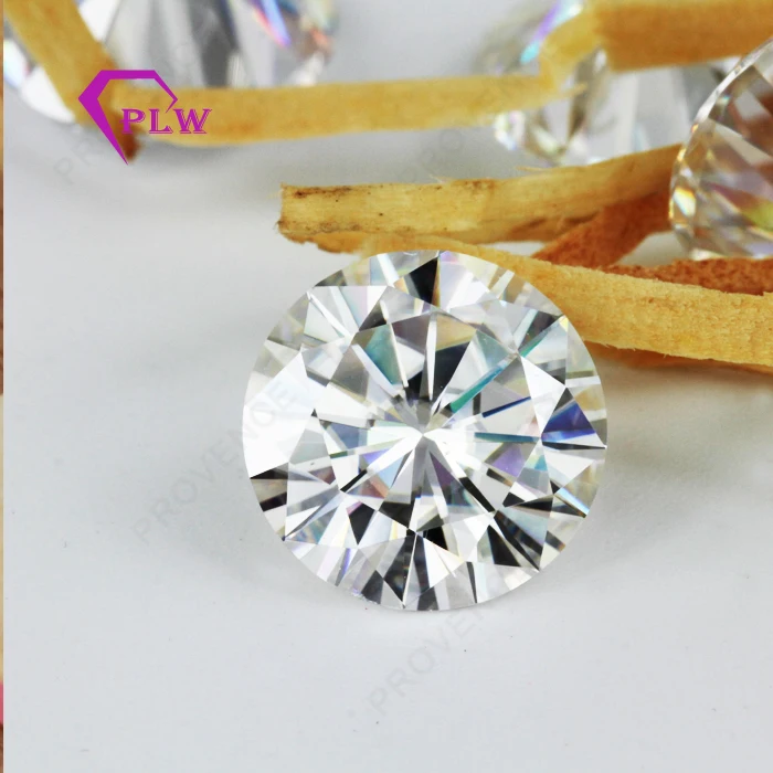 Оптовая продажа EF цвет 3.5ct 9 5 мм четкость VVS круглый блестящий порезной моиссанит