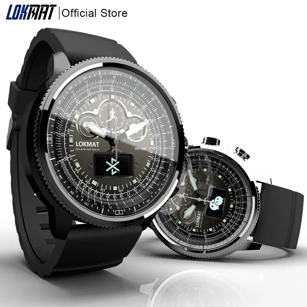 Новые умные часы LOKMAT для мужчин, спортивные, шагомер, Bluetooth, водонепроницаемые, Relogio, напоминание о звонках, умные часы для ios, Android phone