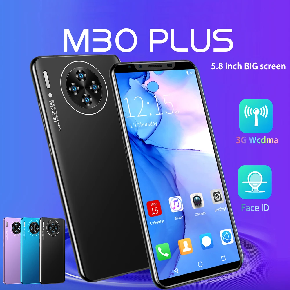 Смартфон Самый дешевый смартфон CECTDIGI M30 Plus разблокированный телефон с экраном 5 8