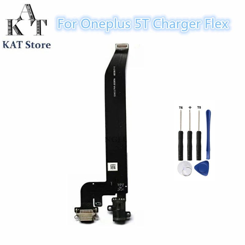 

KAT For Oneplus 5T Dock Connector USB Charger Charging Port Earphone Jack Flex Cable Module Quality Guarantee
