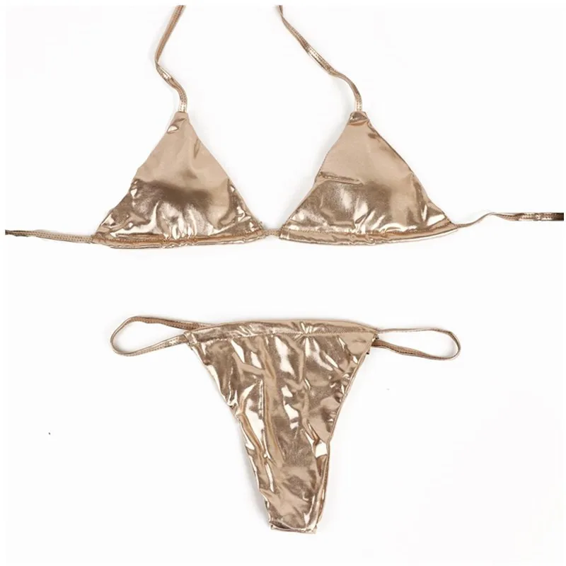 Buy Dropship Products Of Sexy Bikini Swimwear Women Gold Silver Bathing