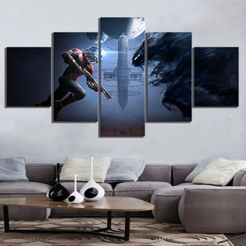 

Modular Pictures Home Decor Wall Art 5 Panel Prey Game Modern Canvas Prints Painting Minimalism Modern For Bedroom Poster Frame