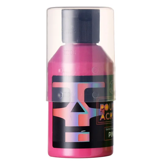 OPHIR 100ML Professional Pouring Acrylic Paint Fluid Marbling Paint for Artist DIY Art Supplies 36 Colors for Choose NO.17 PINK