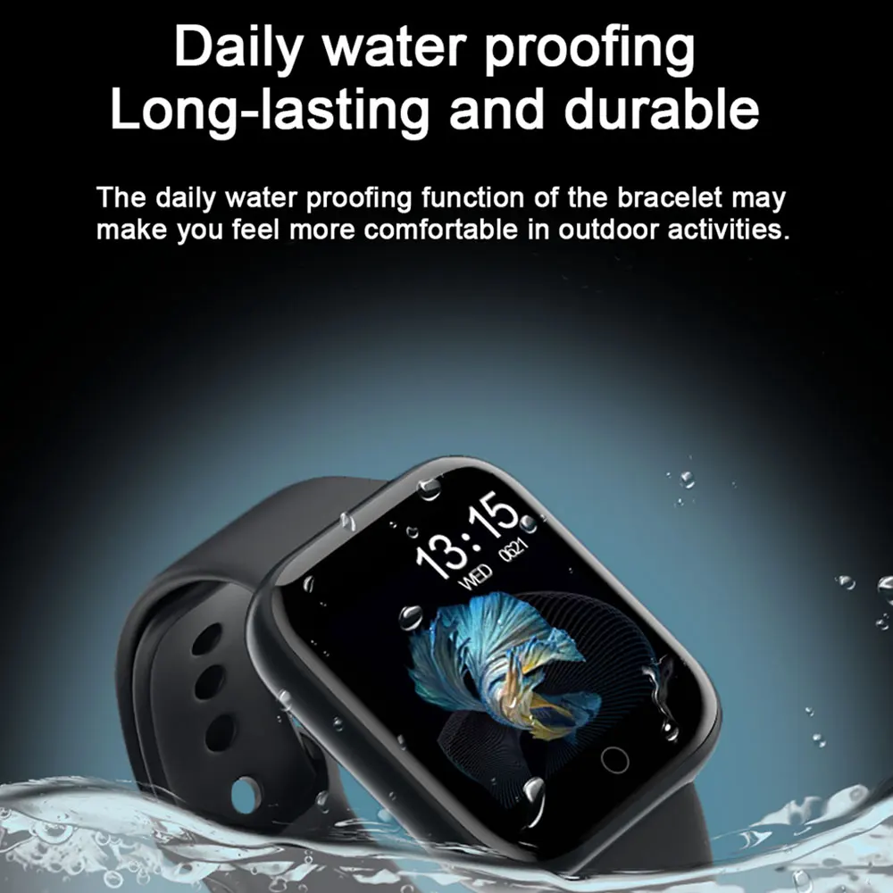 Смарт-часы T80 фитнес-трекер Браслет в реальном времени мониторинг сердечного ритма водонепроницаемый для Android iOS модные часы