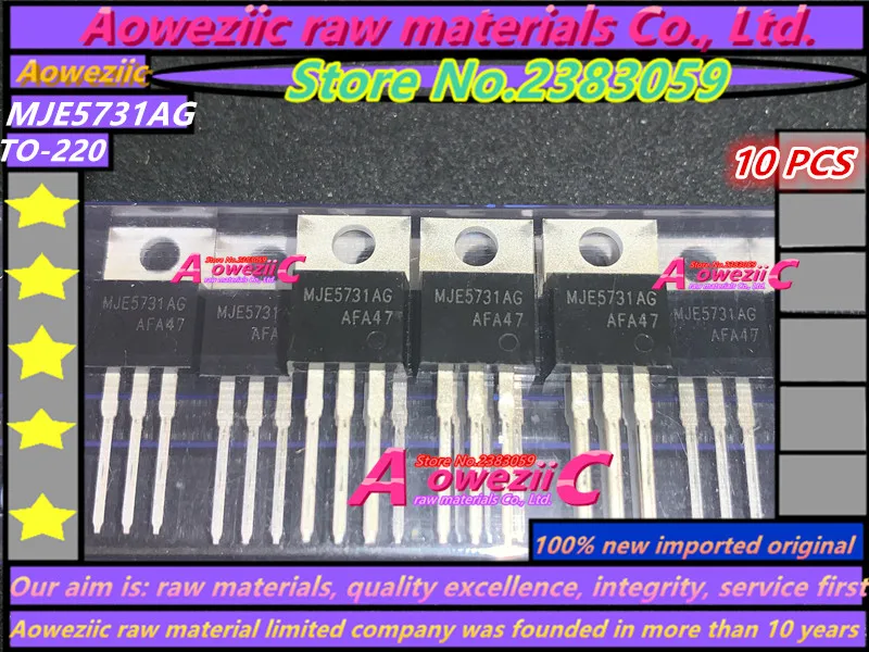 Aoweziic 100% новый импортный оригинальный MJE5731AG MJE5731A MJE5731 TO-220 PNP кремниевый Power BJT