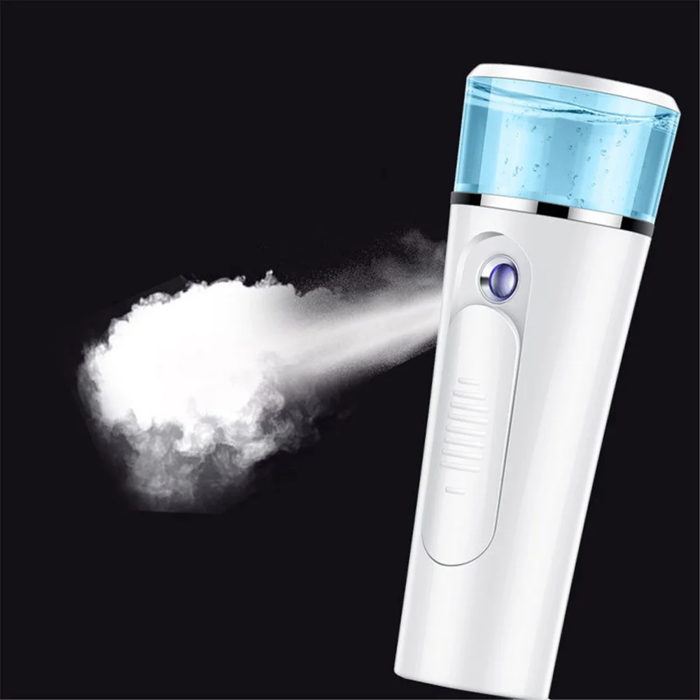  Portable Mini Face Spray Bottle Nano Mister Facial Hair Steamer USB Rechargeable Power Bank Sprayer