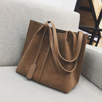 

2020 new fashion bag retro hand-held 100% matte bag large-capacity mother pack South Korea version of the INS tote bag