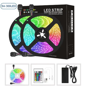 

Multifunction IP65 Waterproof Bar Home Decoration TV Easy Install LED Light Strips With Controller Color Changing Indoor Outdoor