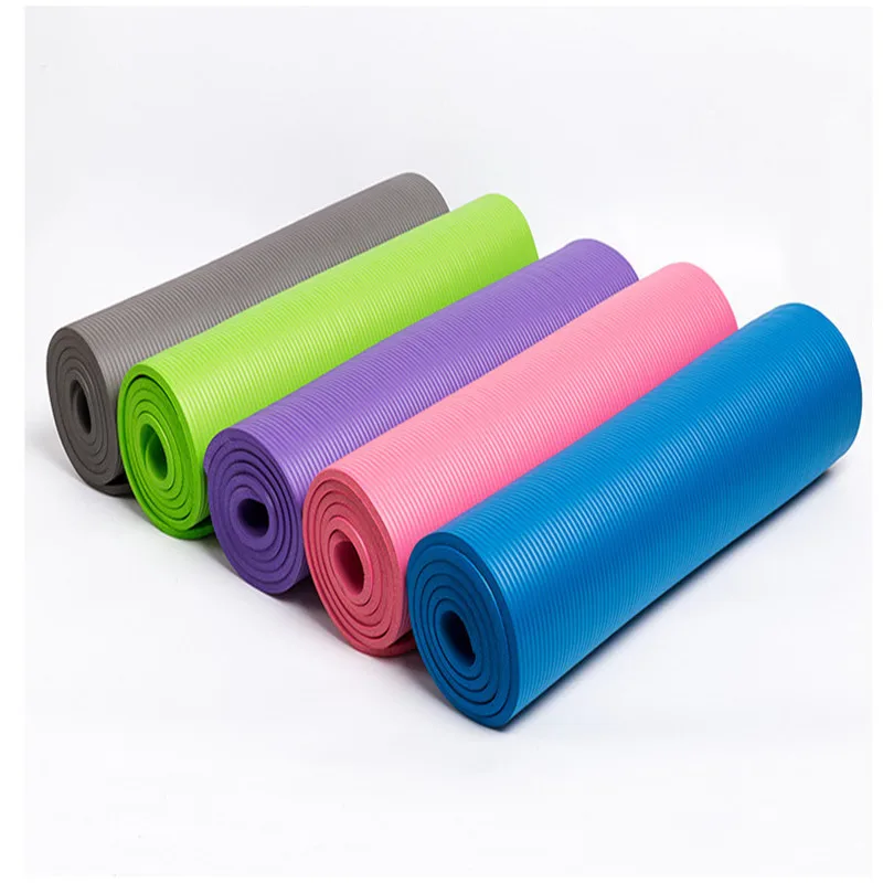 

Fitness Men And Women Lengthen Thickened Yoga Mat NBR Beginners Anti-slip Exercise Mat Dance Gymnastics Shock Pad