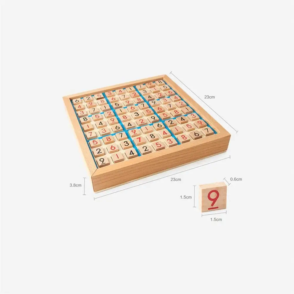 Нет Sudoku шахматы цифры от 1 до 9 интеллектуальные Необычные Образовательные Деревянные игрушки для детей и взрослых