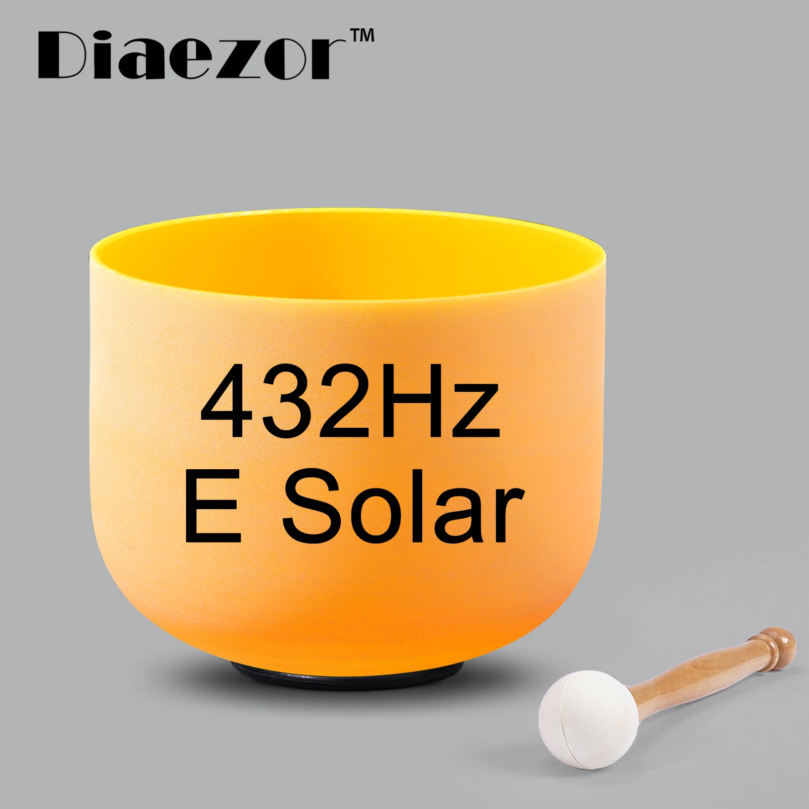 Dieazor 8 дюймов CDEFGAB 440 Гц или 432 Гц цветная матовая чакра Хрустальная Поющая чаша для исцеления звука с 4 аксессуарами - Цвет: 432Hz E