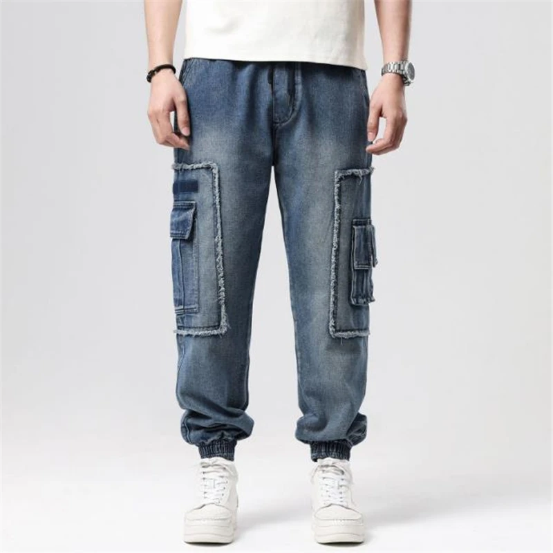 Мужские джинсовые брюки размеры до XXXXXXL |