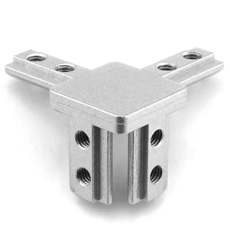 4-Pack 3030 Series 3-Way End Corner Bracket Connector,With Screws For Standard 8Mm T Slot Aluminum Extrusion Profile