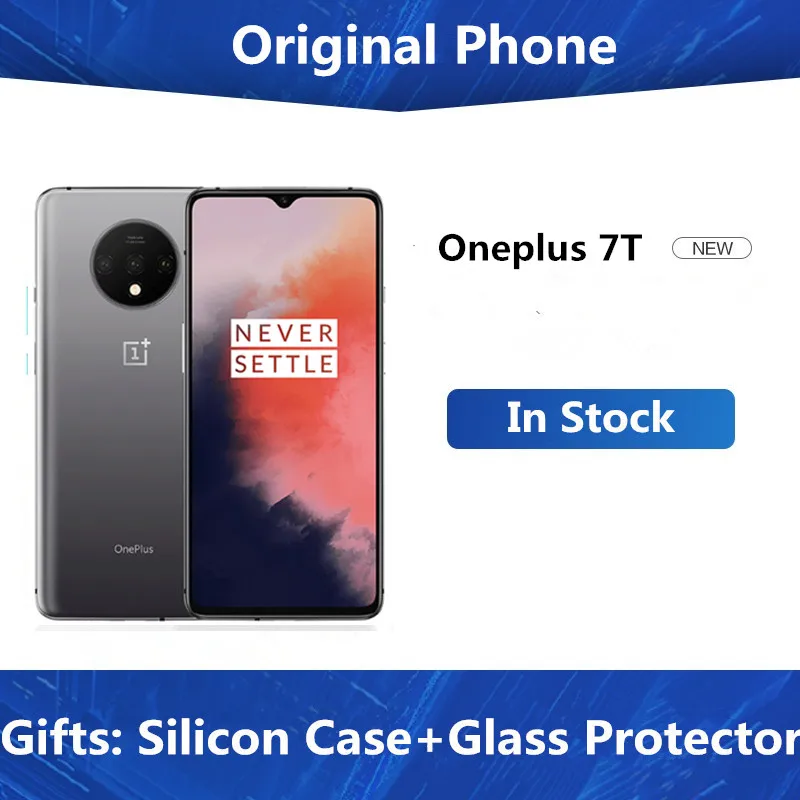 Смартфон Oneplus 7T Snapdragon 855 Plus Android 10,0 6,5" AMOLED 90 Гц 8 ГБ ОЗУ 256 Гб ПЗУ 4 камеры экран отпечаток пальца