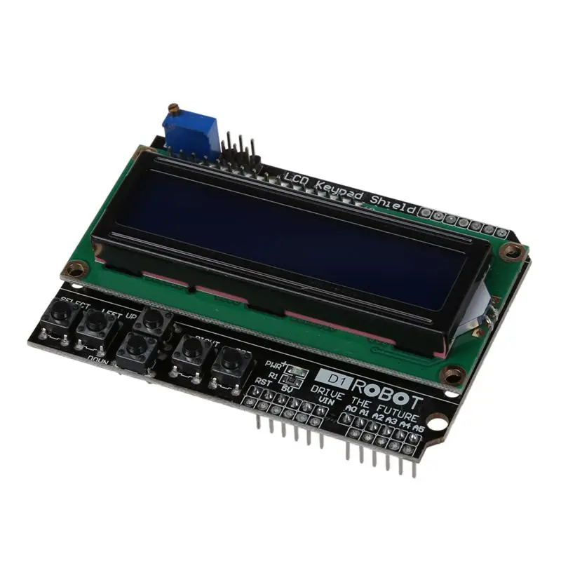 Клавиатура Щит доска Синяя подсветка для Arduino робот lcd 1602 1280 2560