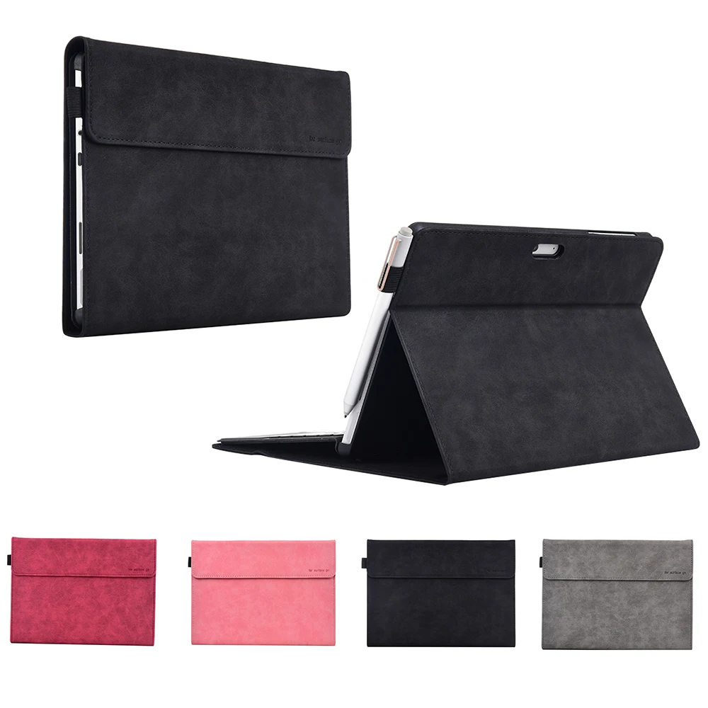 

For Microsoft Surface Go 10 inch Case Folio Imitation Leather Stand Cover Shockproof Tablet Cover For Microsoft Surface Go Bag