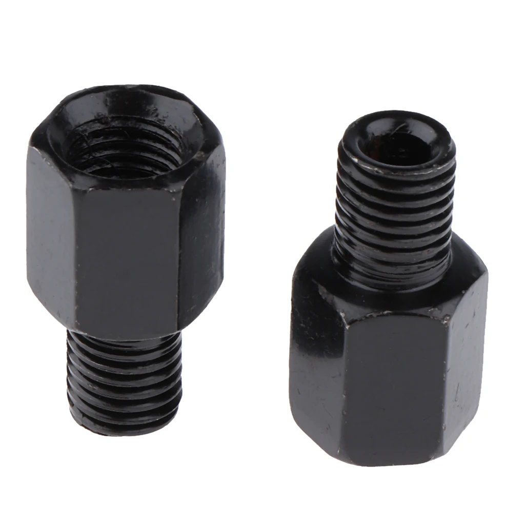 

Scooter Motorcycle Rearview Side Mirror RH 10mm - LH 10mm Adapter Black 26 x 15.5 mm