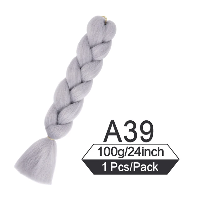 24 Inch Jumbo Braiding Hair Extensions For Box Twist Braid Accessorie Pre Stretched Afro Fake Hair Wholesale Jumbo Crochet Braid T1B/33