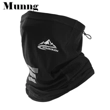 

Munng Ice Silk Face Cover Neck Gaiter Bandana Half Balaclava Scarf Headwear Fishing