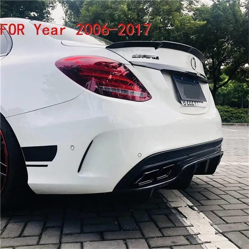 Карандаш для губ задний диффузор для тюнинга автомобиля Передние защитные бамперы 06 07 08 09, 10, 11, 12, 13, 14, 15, 16, 17, 18, для Mercedes Benz C Class