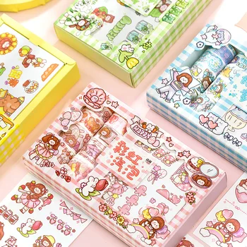 

Mohamm A Guo's Notebook Series Lovely Tape Sticker Gift Set Decoration Scrapbooking Paper Creative School Supplies