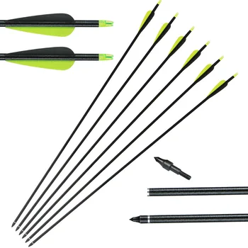 

12pcs 80cm Fiberglass Arrow OD 7.8mm Changeable Arrowhead For 30-60lbs Compound / Recurve Bow Hunting