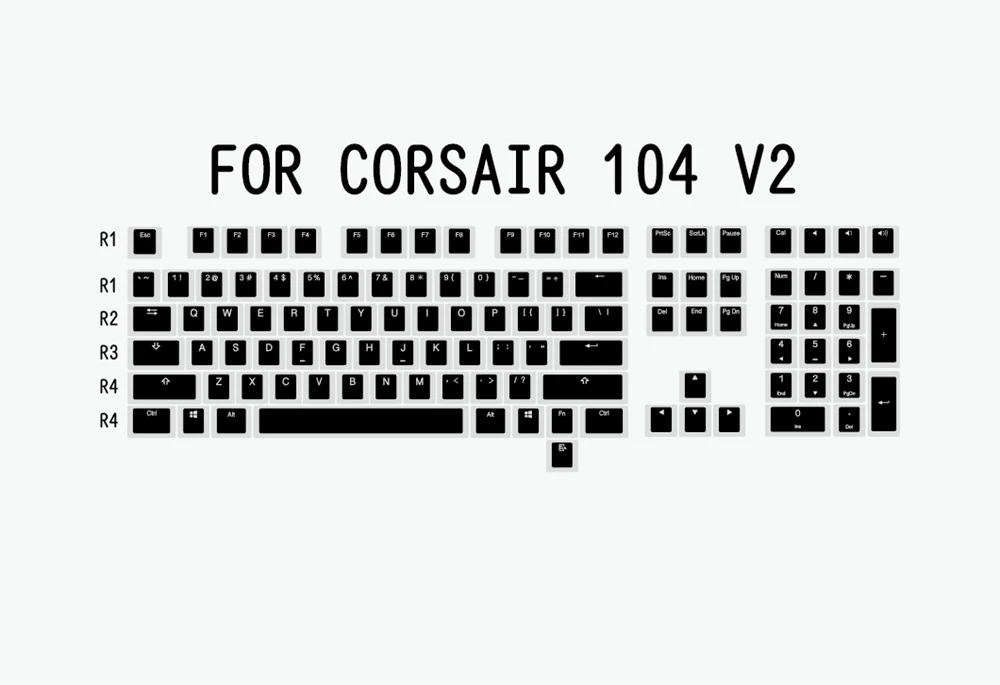 para teclado mecânico, branco, preto, G60 Poker,
