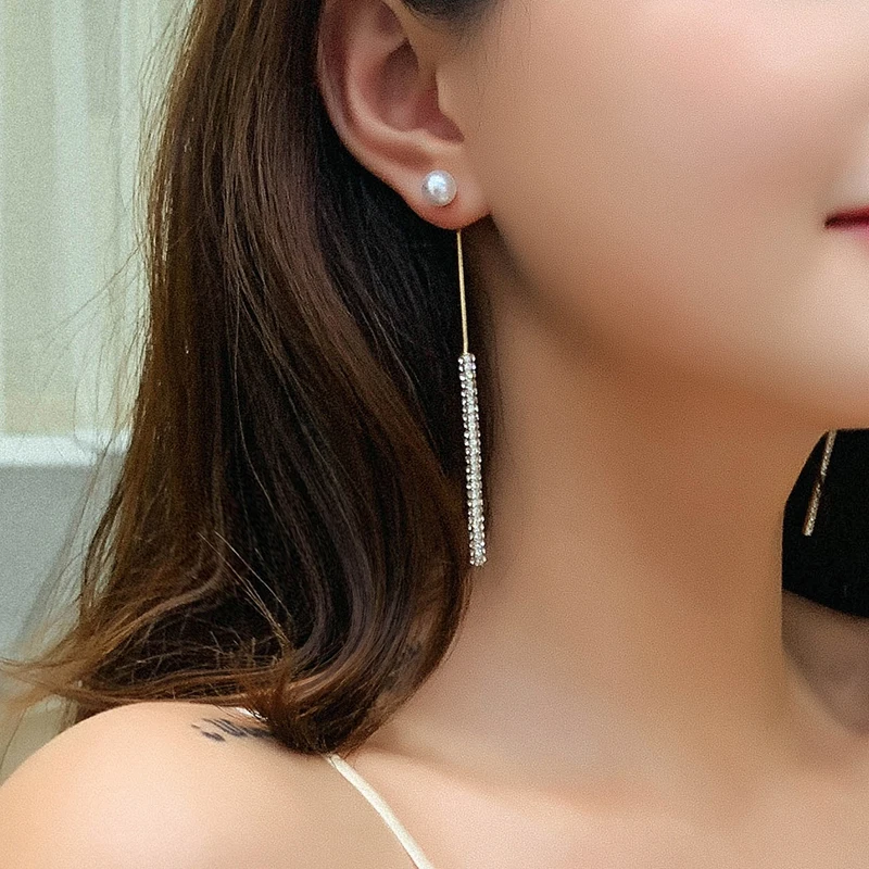 Xinwei 2019 Новое поступление модных кристаллов классические геометрические длинные