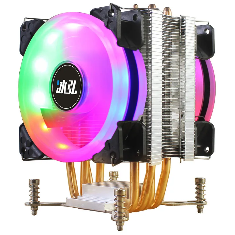 Cooler para Cpu Sistema de Dissipação de Calor Pinos Led Rgb sem Pwm 12v Ventiladores de Refrigeração para Intel X79 X99 X299 Lga2011 e 2011-v3 Ventiladores e resfriadores - Imagem 6