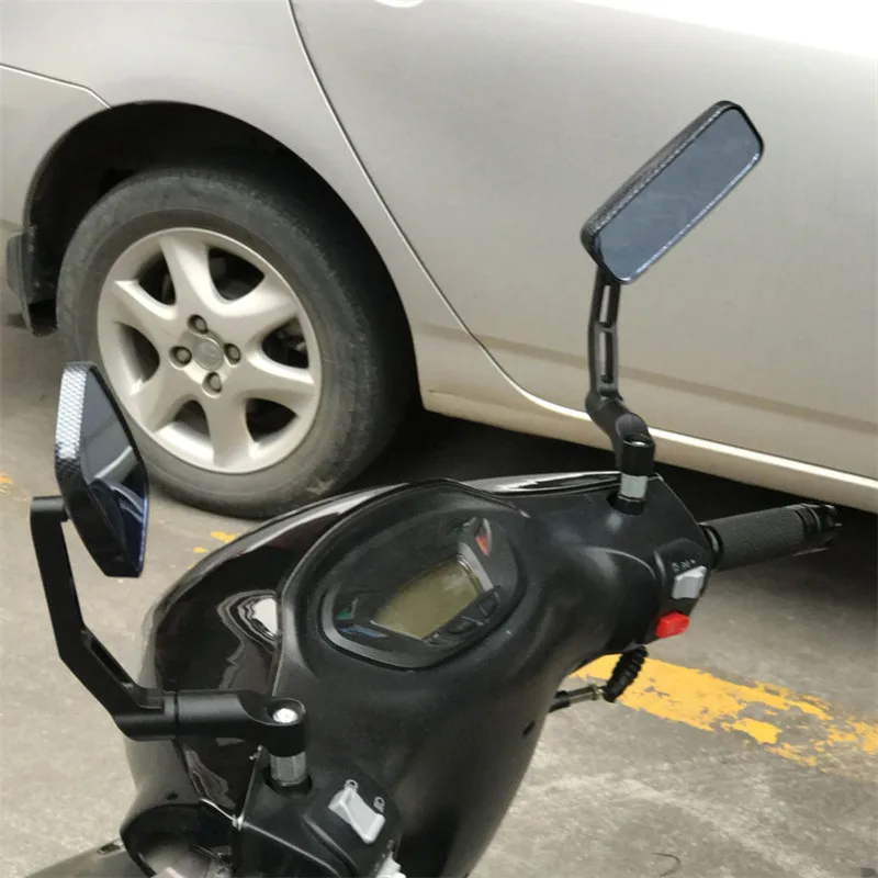 Прямоугольные Индивидуальные Ретро мото rbike зеркала заднего вида для Harley Cruise Кафе racer moto rcycle зеркало заднего вида аксессуары