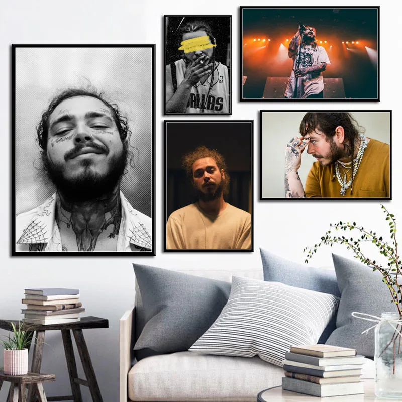 Post Malone хип-хоп рэп музыка Звездная певица Новинка на заказ Художественная