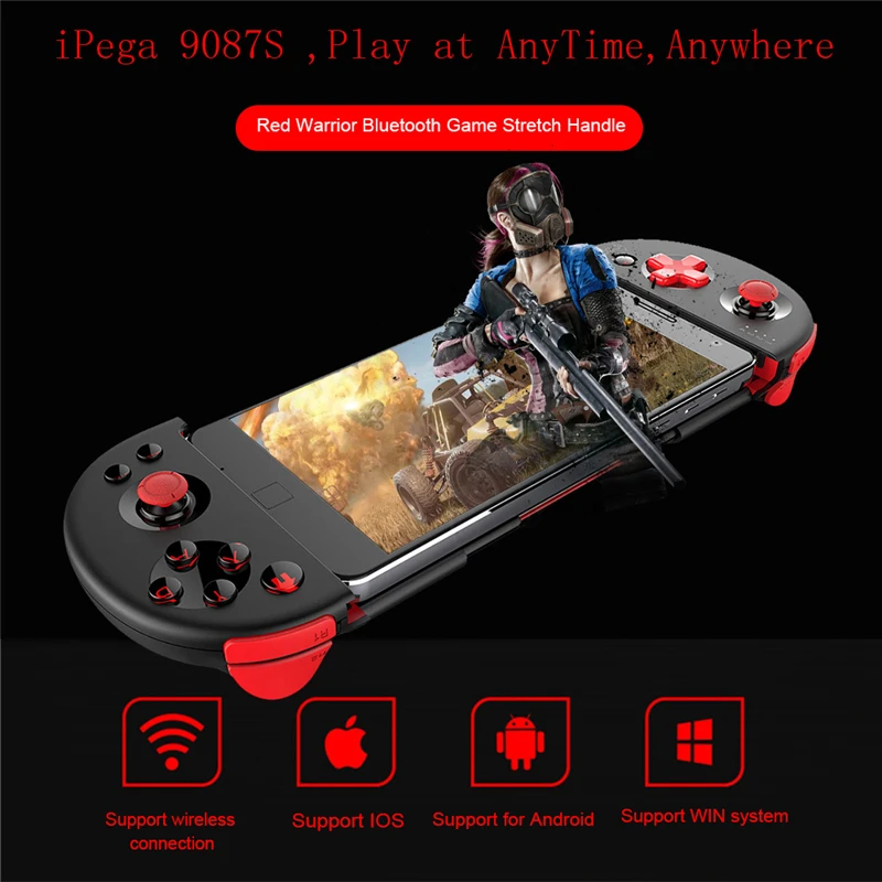  iPEGA Pubg Wireless Game Controller Gamepad PG-9087s Bluetooth Android Gamepad PC Joypad Extendable