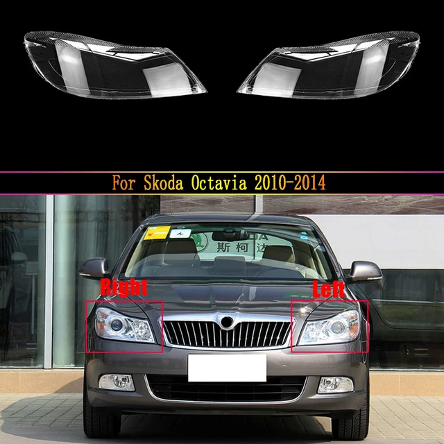 Car Headlight Lens For Skoda Octavia 2010 2011 2012 2013 2014 Car Headlamp  Lens Auto Shell Cover - Shell - AliExpress