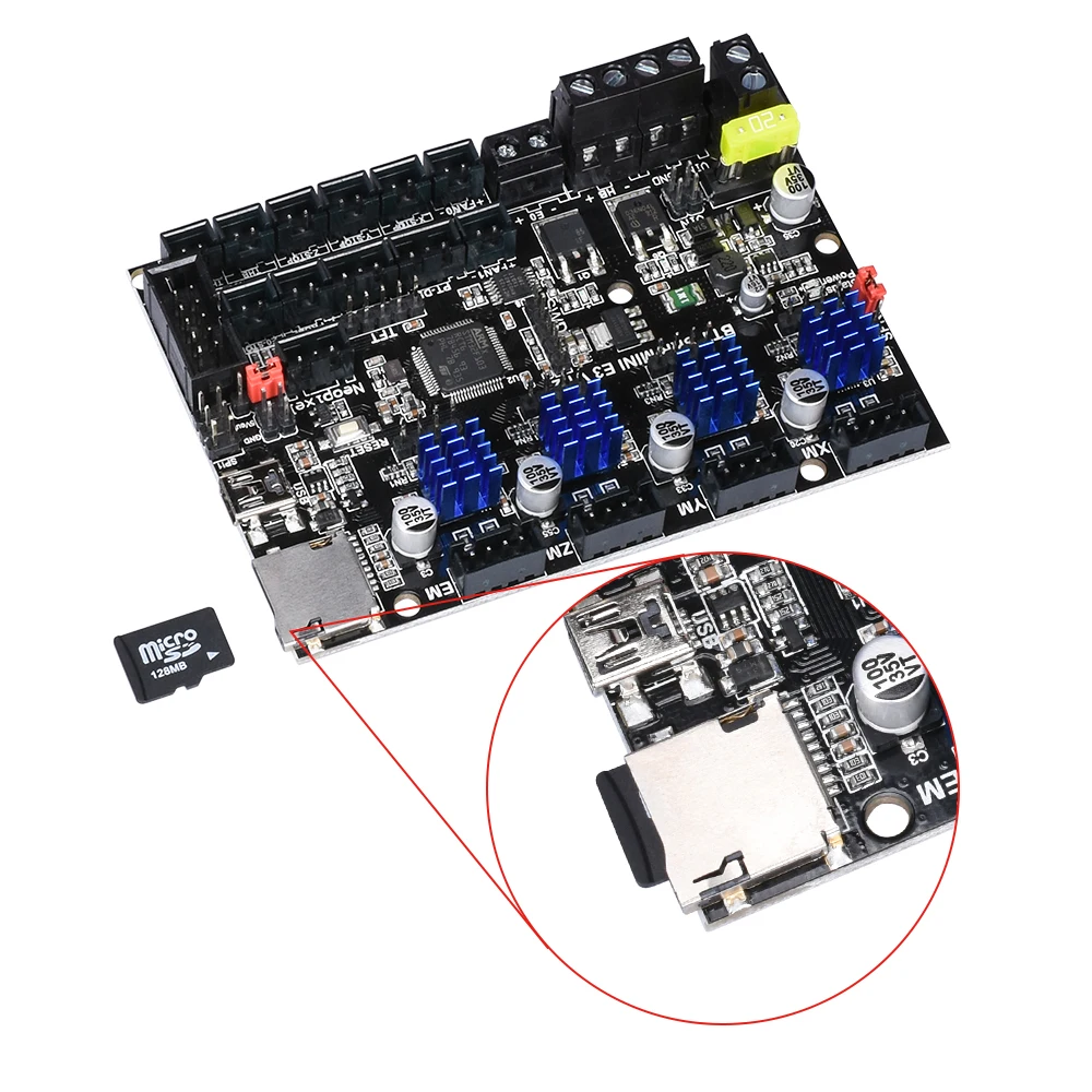 Плата управления BIGTREETECH SKR mini E3 V1.2 32 бита + TMC2209 UART TFT35 V2.0 сенсорный экран для Ender 3/5