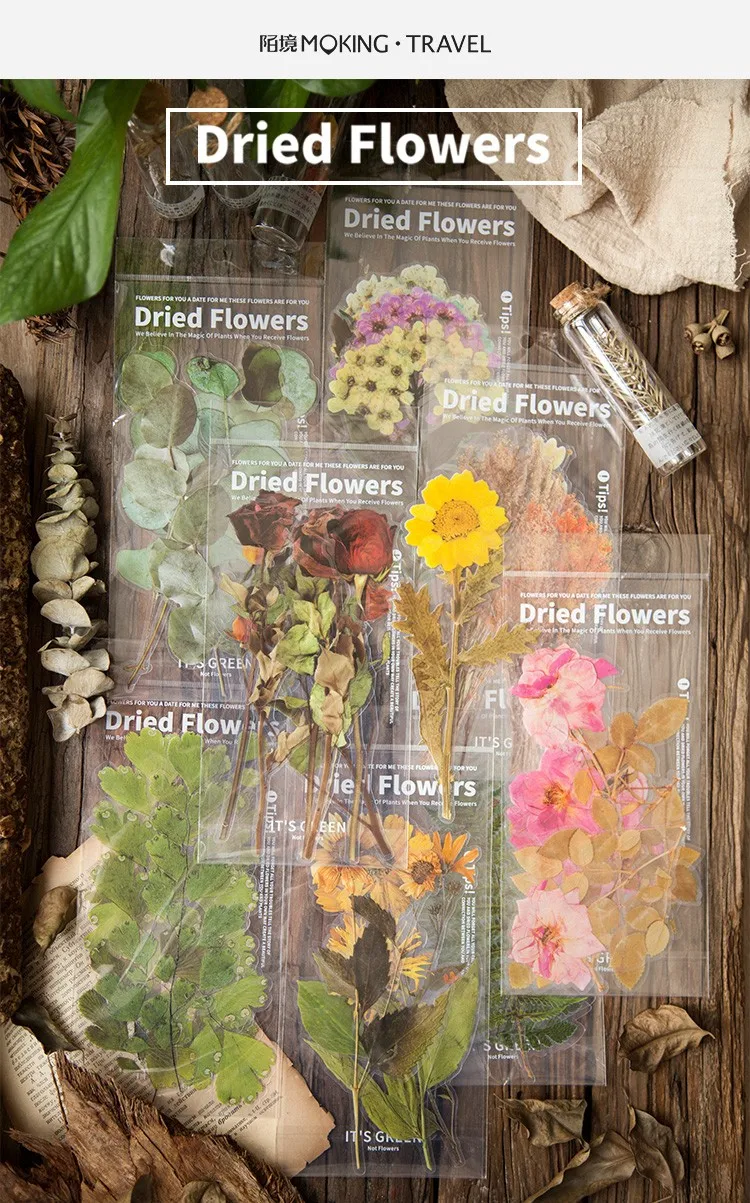 Weekend Flower Shop Series Decorative Stickers Scrapbooking