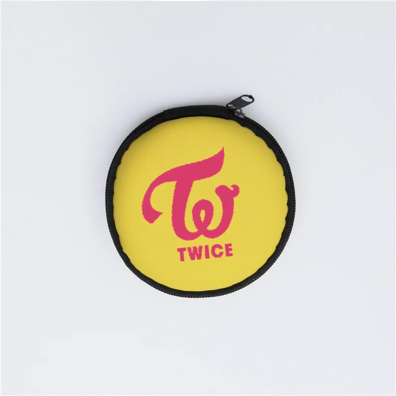 TWICE-2 Kpop EXO GOT7 SEVENTEEN TWICE MONSTA X портмоне портативная коробка для хранения гарнитуры держатель для наушников сумки для ключей бумажник коллекция фанатов - Цвет: TWICE-2