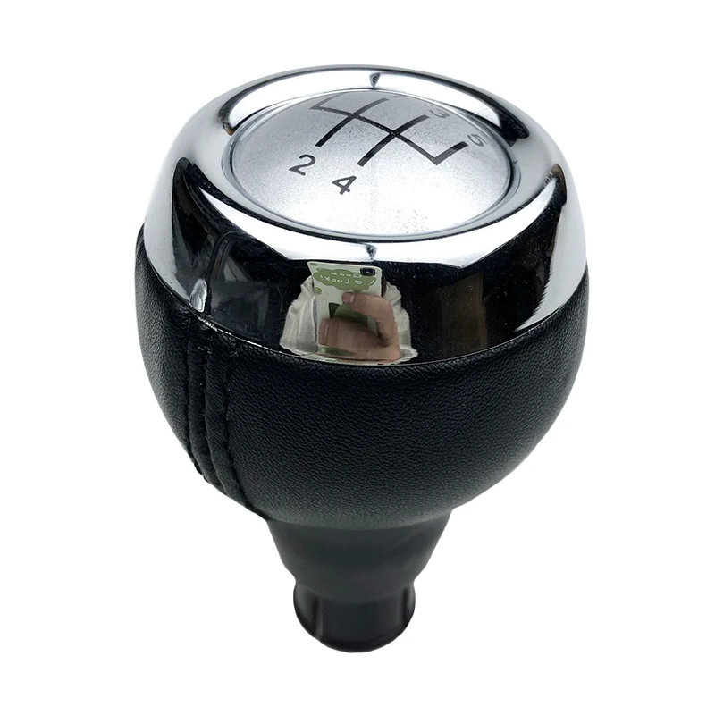 Кожаная ручка переключения передач для MINI COOPER D S SD R55 R56 R57 R58 R59 F55 F56 F54 F57 COUNTRYMAN R60 R61 PACEMA JOHN COOPER WORKS - Название цвета: R12345 Silver